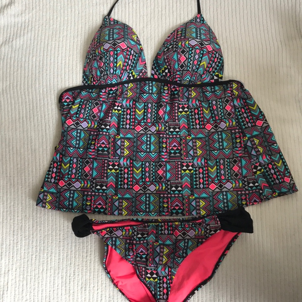 Hula Honey open back swim top with bottoms